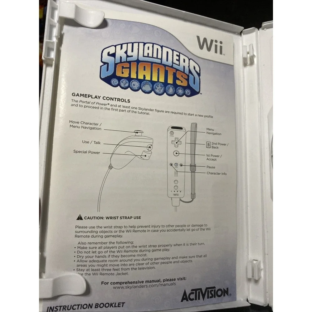 2012 Nintendo Wii Skylanders Giants Game And Case